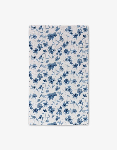 [HND-CH-blue-floral] Blue Floral Luxe Hand Towel