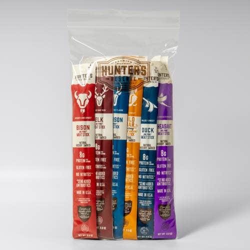 [206251-KWBag] Hunter's Dozen - 12 Meat Stick Holiday Gift Pack