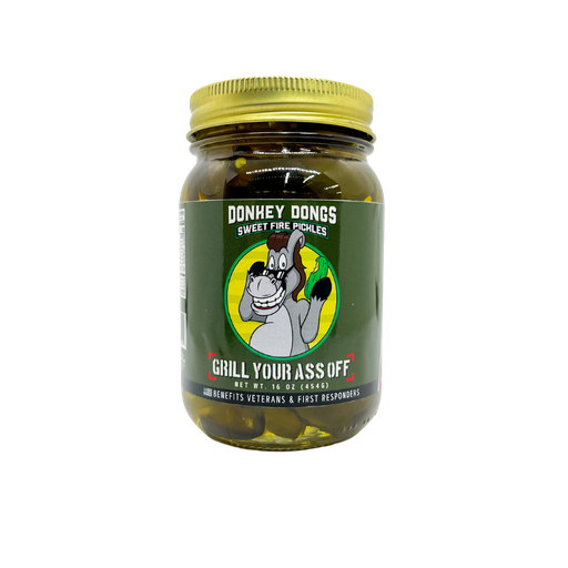 [DDONGS] Donkey Dongs Sweet Fire Pickles - Jalapeno Pickle, Condiment