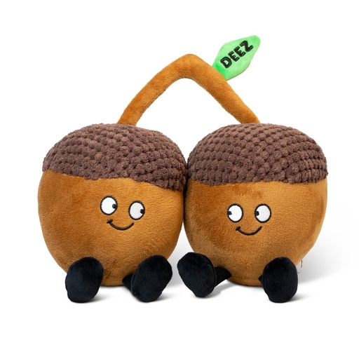 [DEEZ1] Funny Novelty Plush Nuts White Elephant Gag Gift Toy Cute