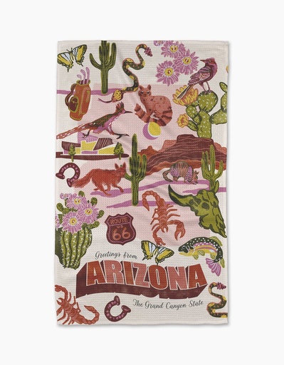 [TT-MF-greetings-from-arizona] Greetings From Arizona Tea Towel